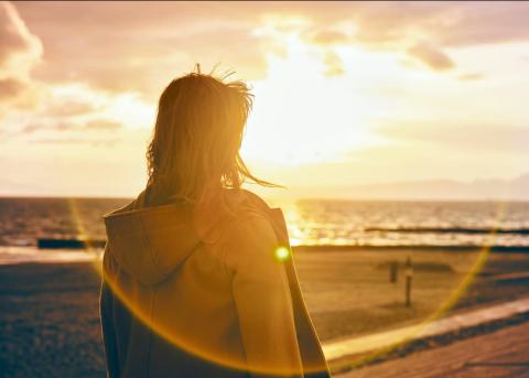 person on beach